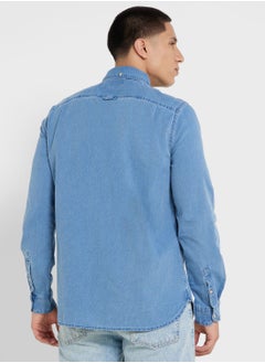 Logo  Denim Relaxed  Fit Shirt - pzsku/Z77B836EC70E967F8E3F9Z/45/_/1716207919/0e610fcf-1a36-4213-bb44-8ee1f66f6ce8