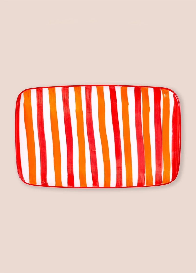 THE MIA Joy Rectangular Service Red 30X19 cm