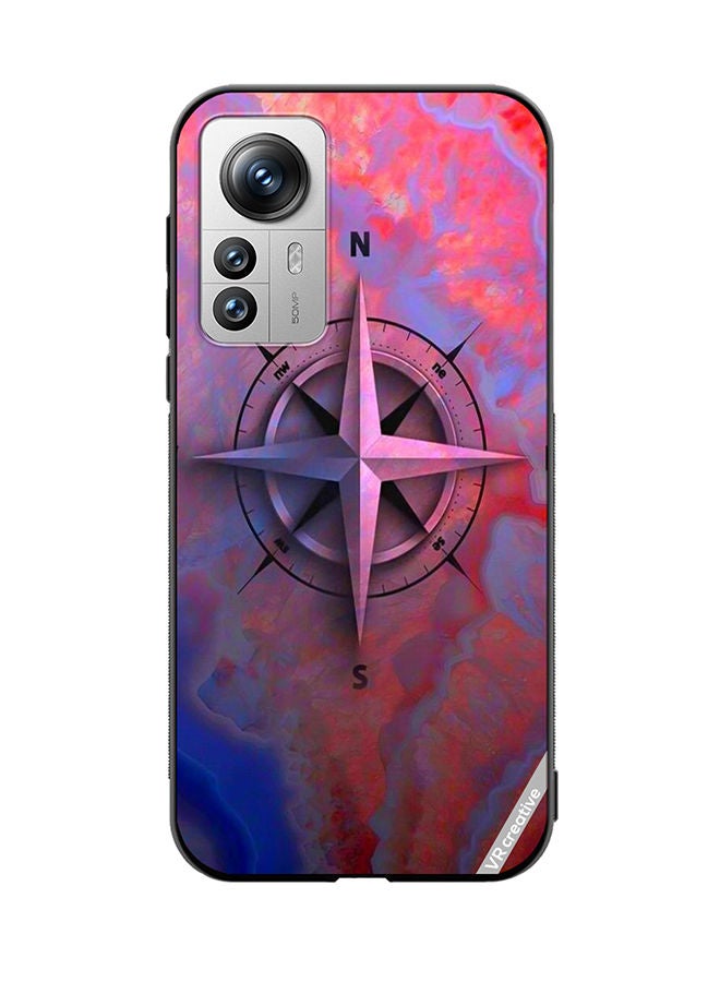 VR CREATIVE Protective Case Cover For Xiaomi 12 Pro Compas Design Multicolour - Image 1