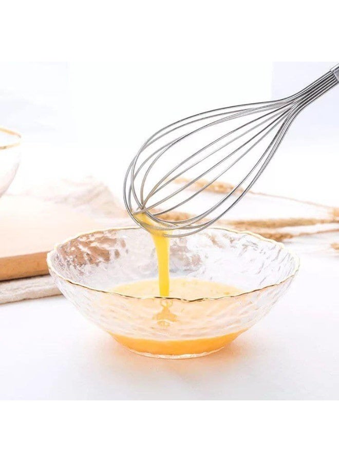 Stainless steel egg beater with leather handle - Image 3