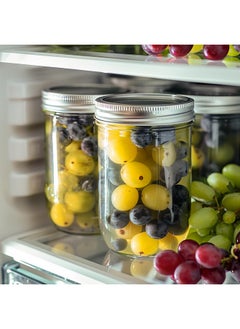 ComSaf ComSaf Small Mason Jars 8 oz - 6 Pack, Regular Mouth Mason Jar with Lids and Seal Bands, Small Glass Canning Jar for Spice, Jam, Honey, Jelly, Dessert, Shower Wedding Favors, DIY Candles Decor  - Image 4