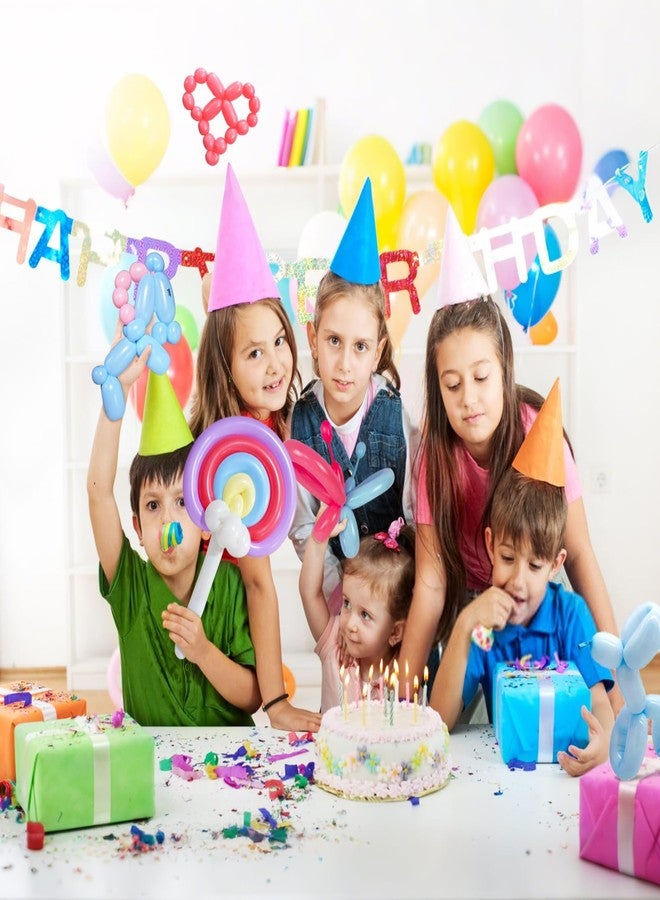 KUULBELA 100Pcs Pastel Long Balloons forTying Balloon Arch, Assorted 260q Balloons Thickening Skinny Latex Twisting for Animals Shape modeling. - Image 5