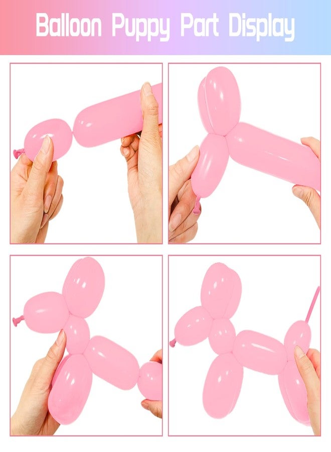 KUULBELA 100Pcs Pastel Long Balloons forTying Balloon Arch, Assorted 260q Balloons Thickening Skinny Latex Twisting for Animals Shape modeling. - Image 4