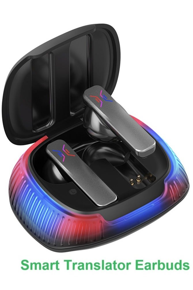 general Smart Translator Earbuds B18 Intelligent Voice Translation Earphones Bluetooth Headphones Wireless Headset Binaural Simultaneous Translation High Accuracy & Fast Translation in 144 Languages Up to 98% Accuracy Simultaneous Interpretation Premium Sound Quality ENC Active Noise Reduction Bluetooth 5.0 Long-lasting Battery - Image 1