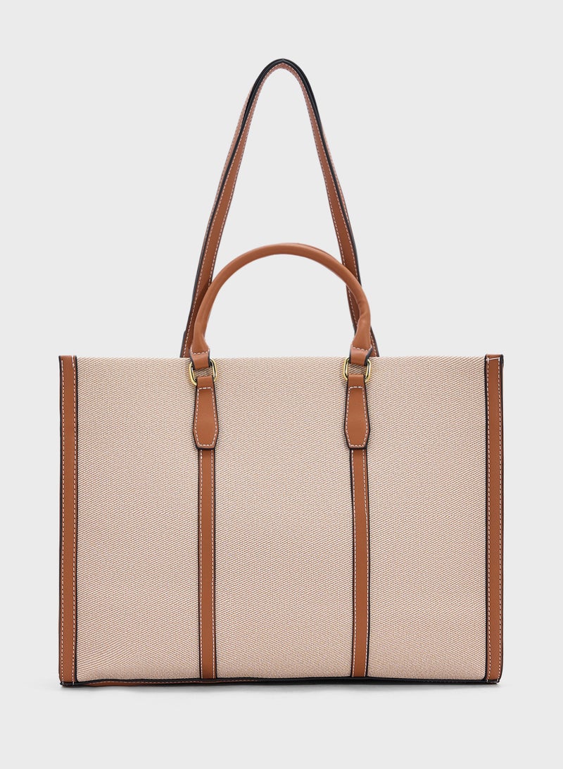 ايلا حقيبة توت كبيرة بألوان متداخلة - Image 1