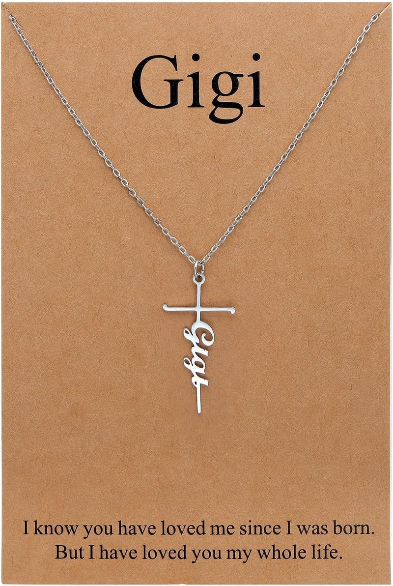 Lcherry Faith Cross Pendant Necklace for Women Religious Christian Jewelry Mother's Day Gifts for Women - Image 1