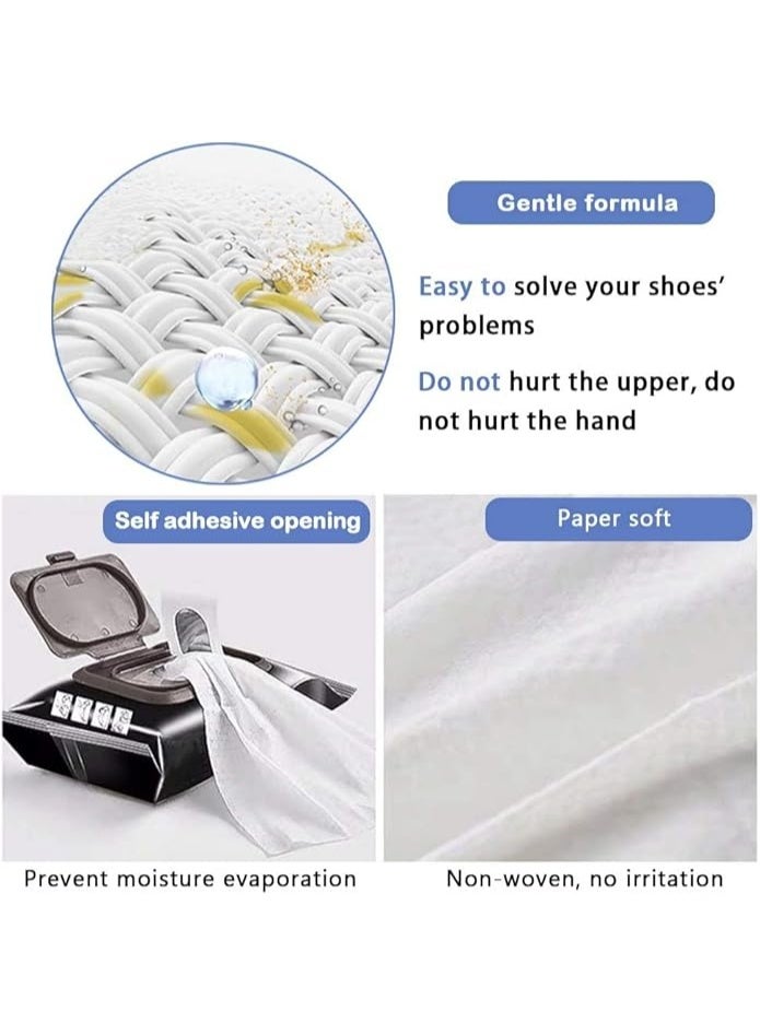 TCCO ENTERPRISE TCCO Natural Sneaker & Shoe Cleaner Wipes - 1 Packs of 80 - Portable Sneakers Cleaner Shoe Wipes Quickly Remove Dirt & Stains - These Disposable Shoe Cleaning Wipes Can Be Used On Footwear - Image 2