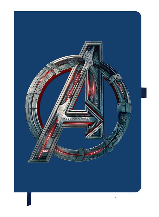 Theodor Designer A5 Thick Blue Hardcover Notebook Avenger-Logo - Image 1