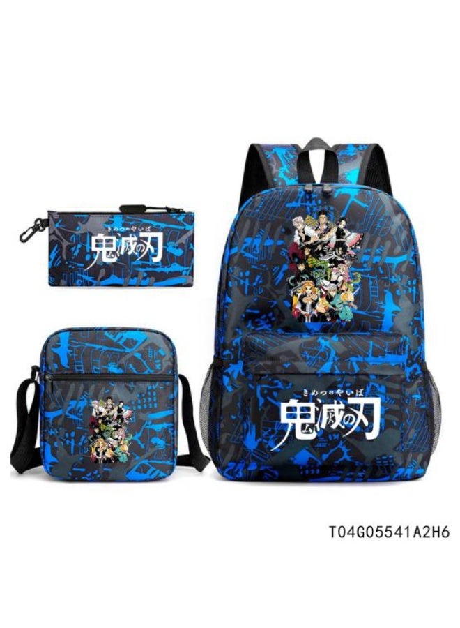 Animation style exquisite backpack, three-piece set combination, unique design and powerful storage - 1133 - Image 1