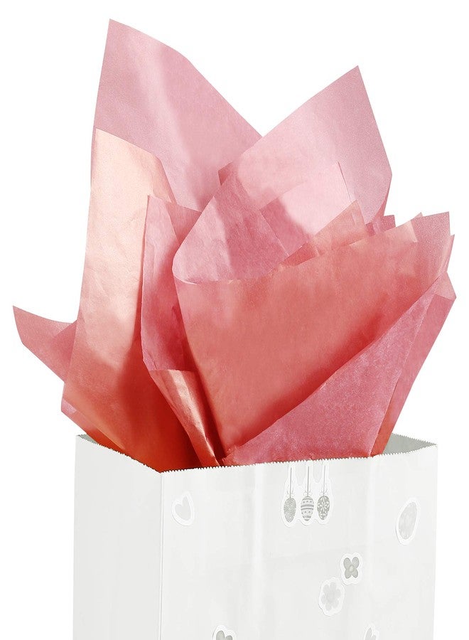 Naler 60 Sheets 14x20 in Rose Gold Tissue Paper for Gift Bags, Coral Tissue Paper Bulk for Gift Bags Art Craft Flower Pom Pom Wedding Birthday Christmas Decorations - Image 4