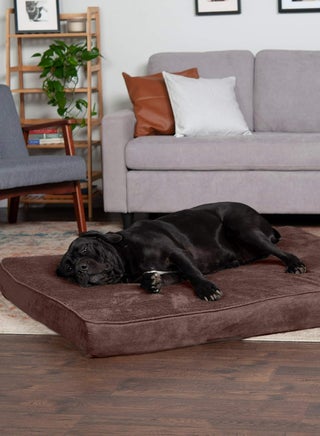Orthopedic Velvet Foam Dog Mattress – Soft & Supportive Pet Bed with Removable Cover