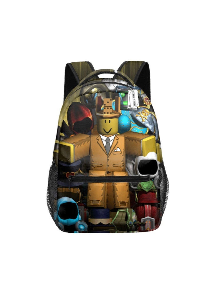 روبلوكس على ظهره الحقائب المدرسية للمراهقين وطلاب المدارس الابتدائية الرجال والنساء الترفيه الرياضة على الظهر - Image 1