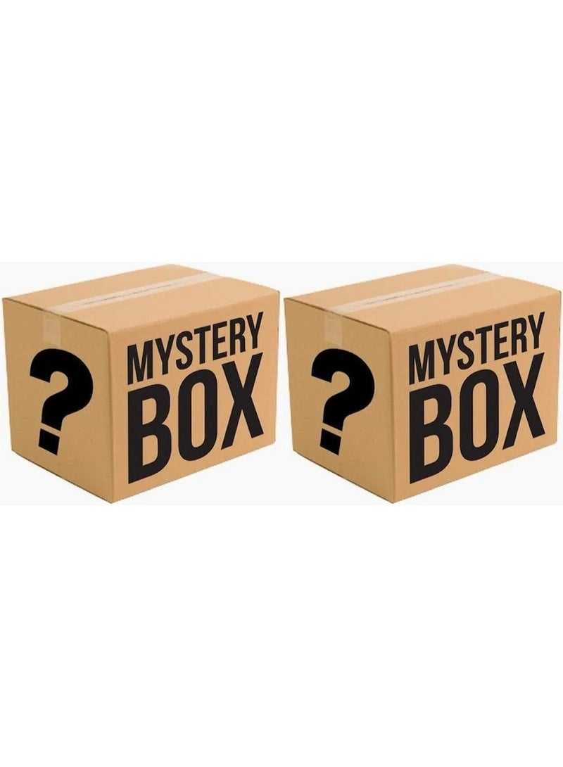 Pack of 2 mystery boxes containing toys and arts and craft items each box will have separate items