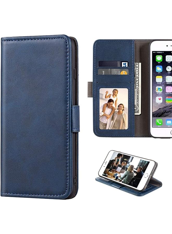 PROMASS for iPhone 14 Pro Max, Leather Wallet Case with Cash & Card Slots Soft TPU Back Cover Magnet Flip Case for iPhone 14 Pro Max (iPhone 14 Pro Max, Blue) - Image 1