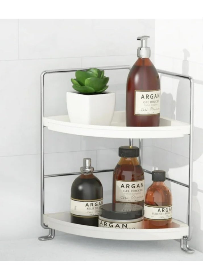 2 Tier Corner Bathroom Organizer - Image 4
