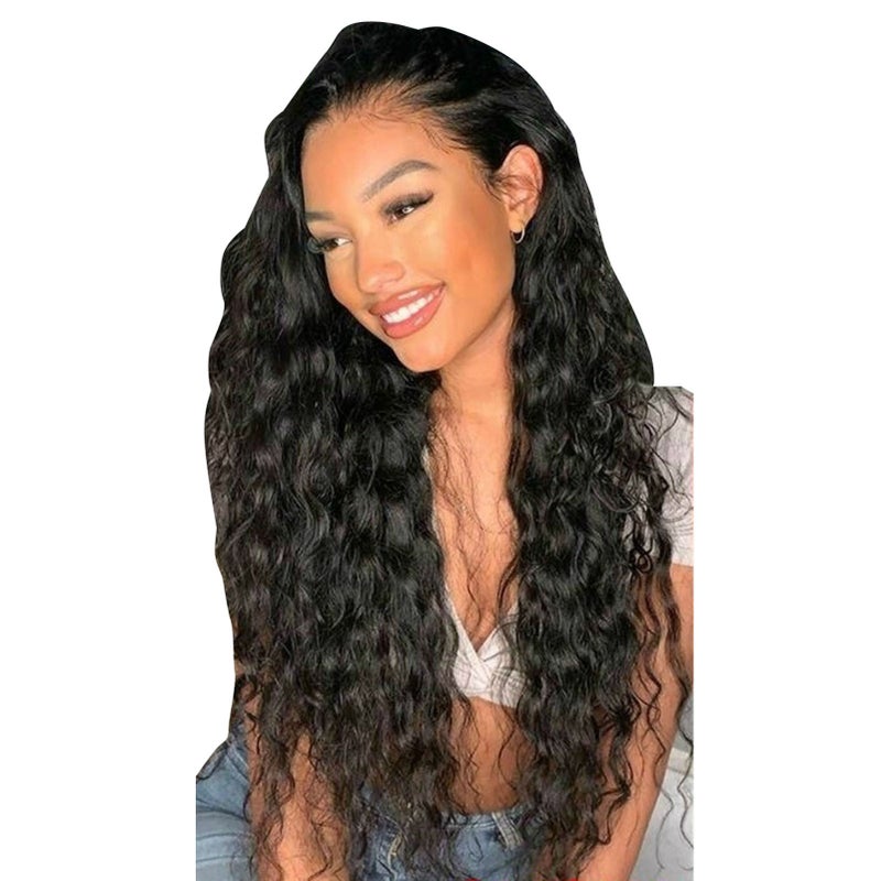 Black Long Curly Wig Soft Lifelike Reusable Lightweight Lovely Women Wig for Work Party Daily Small Wave - Image 2