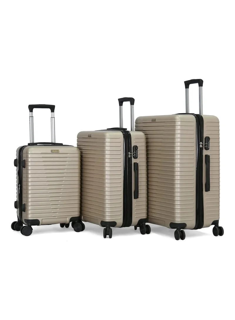 جيوردانو Giordano Trolley Bags 3 Pcs Set Hardside Spinners, Rose, L-28 / M-24 / S-20