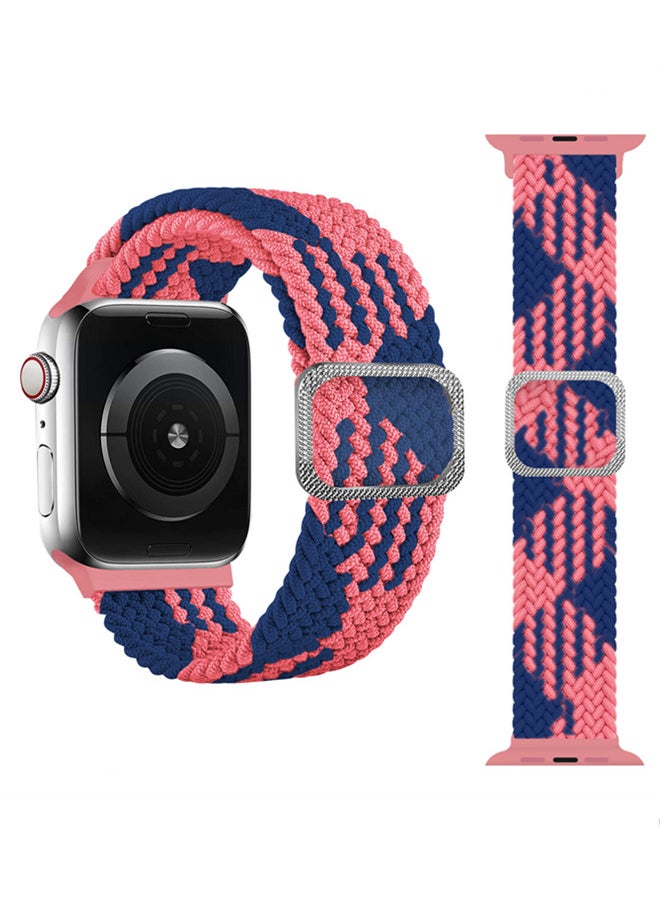 ISank - Nylon Solo Loop Strap Compatible with Apple Watch 41/40/38mm SE /Series 7/6/5/4/3/2/1 Colorful - Image 1