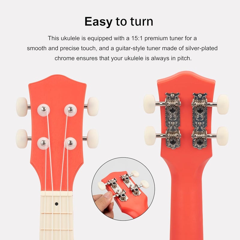 CB SKY Soprano Ukulele 21"/53cm for kids, beginners and students (Totems) - Image 3