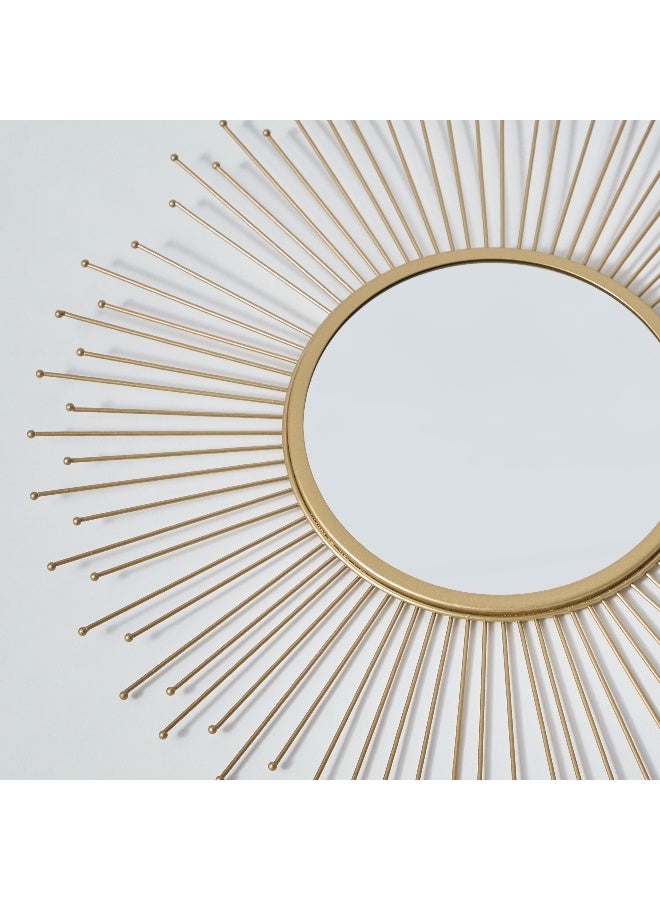 Home Box Faiz Metal Sun Burst Wall Mirror 45 X 45 X 1 Cm - Image 3
