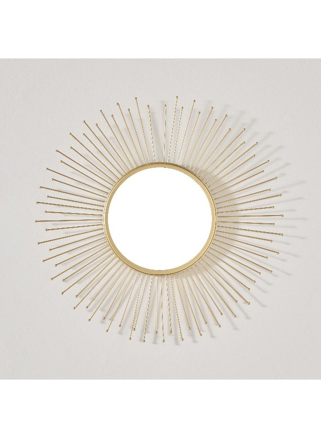 Home Box Faiz Metal Sun Burst Wall Mirror 45 X 45 X 1 Cm - Image 2