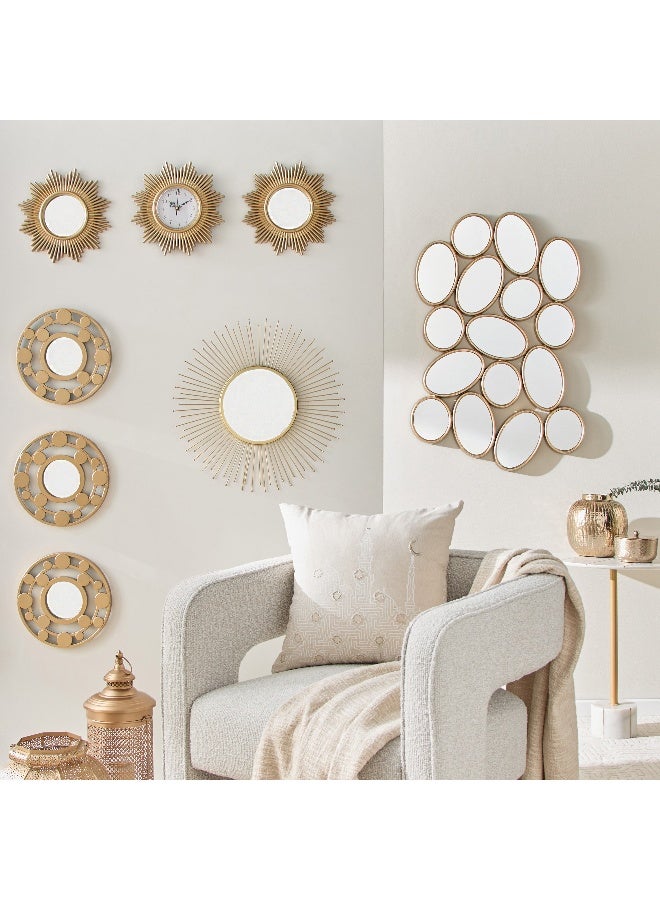 Home Box Faiz Metal Sun Burst Wall Mirror 45 X 45 X 1 Cm - Image 4