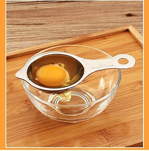 KPNG Stainless Steel Egg Yolk White Separator, Manual Egg Beater Egg White Yolk Separator Set Portable Kitchen Whisk Multifunction Divide Mixer Tool for Milk Drink - Image 4