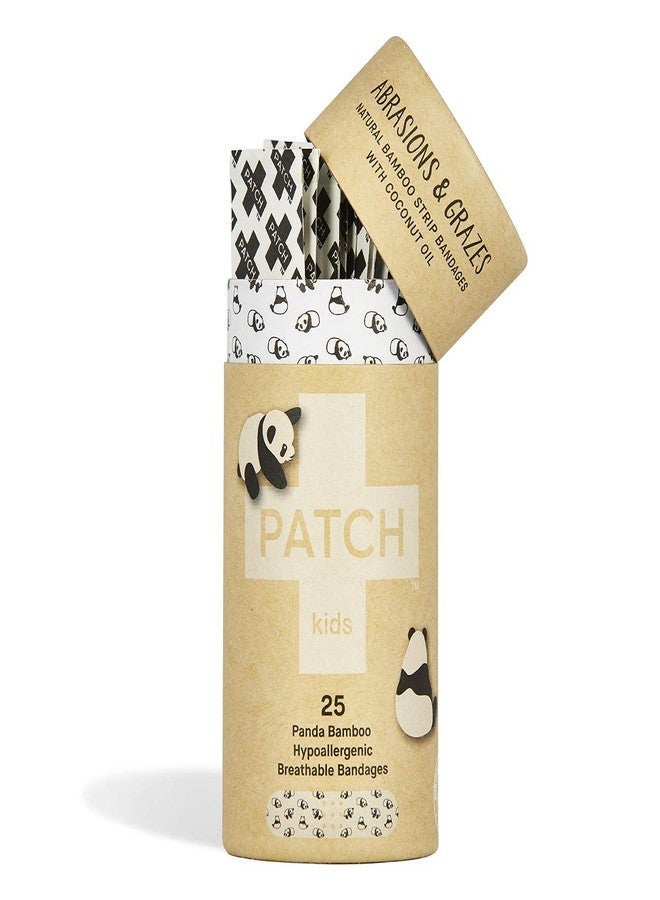 Patch Kids Kid Design (Pandas) Bamboo/Coconut Oil Adhesive Bandage Sterile .75 x 3 25 Container - Image 4