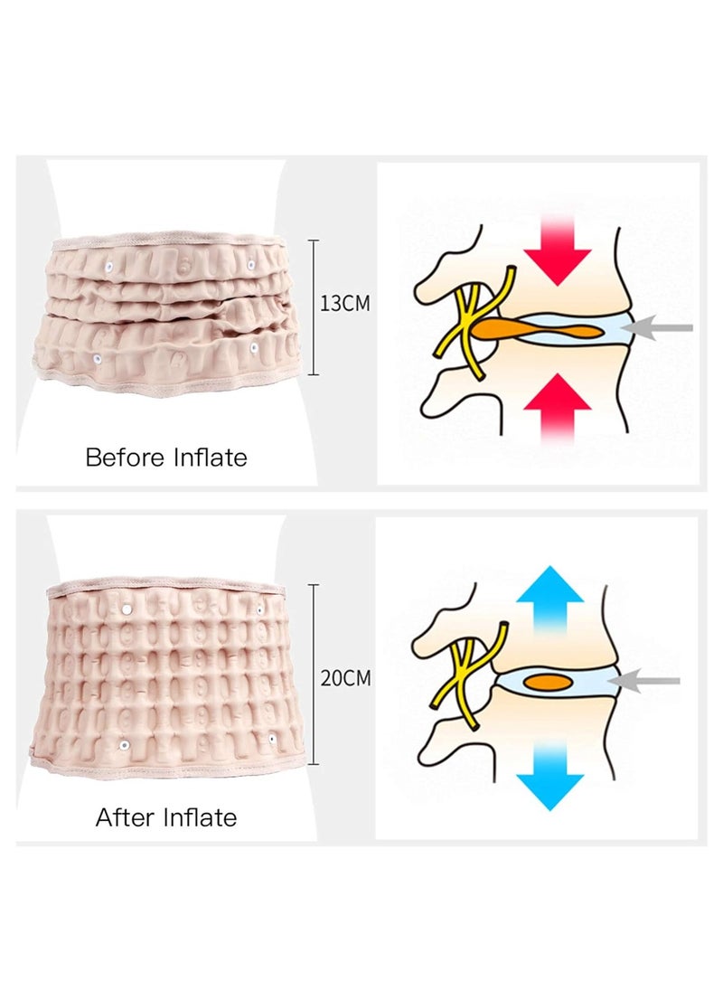 Inflatable lumbar belt backrest decompression belt for waist decompression straps can relieve back pain reduce muscle fatigue