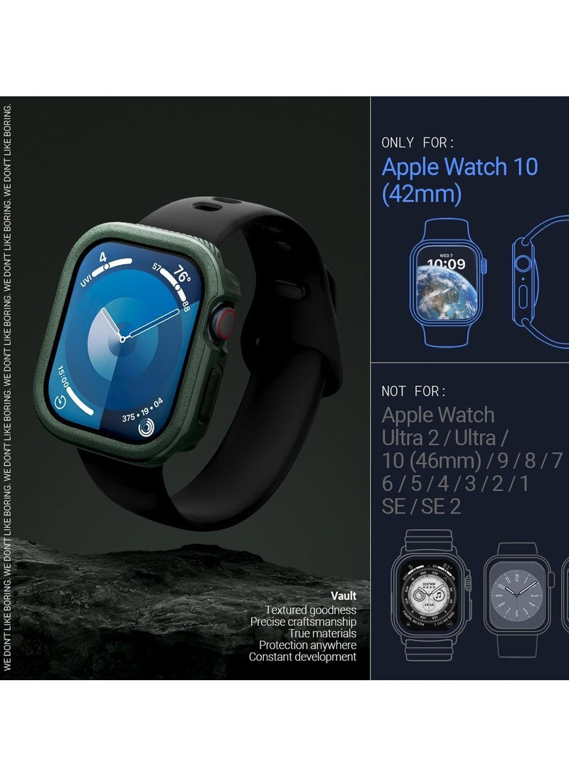Caseology Vault for Apple Watch Series 10 (42mm) Case Cover (2024) - Midnight Green - Image 2
