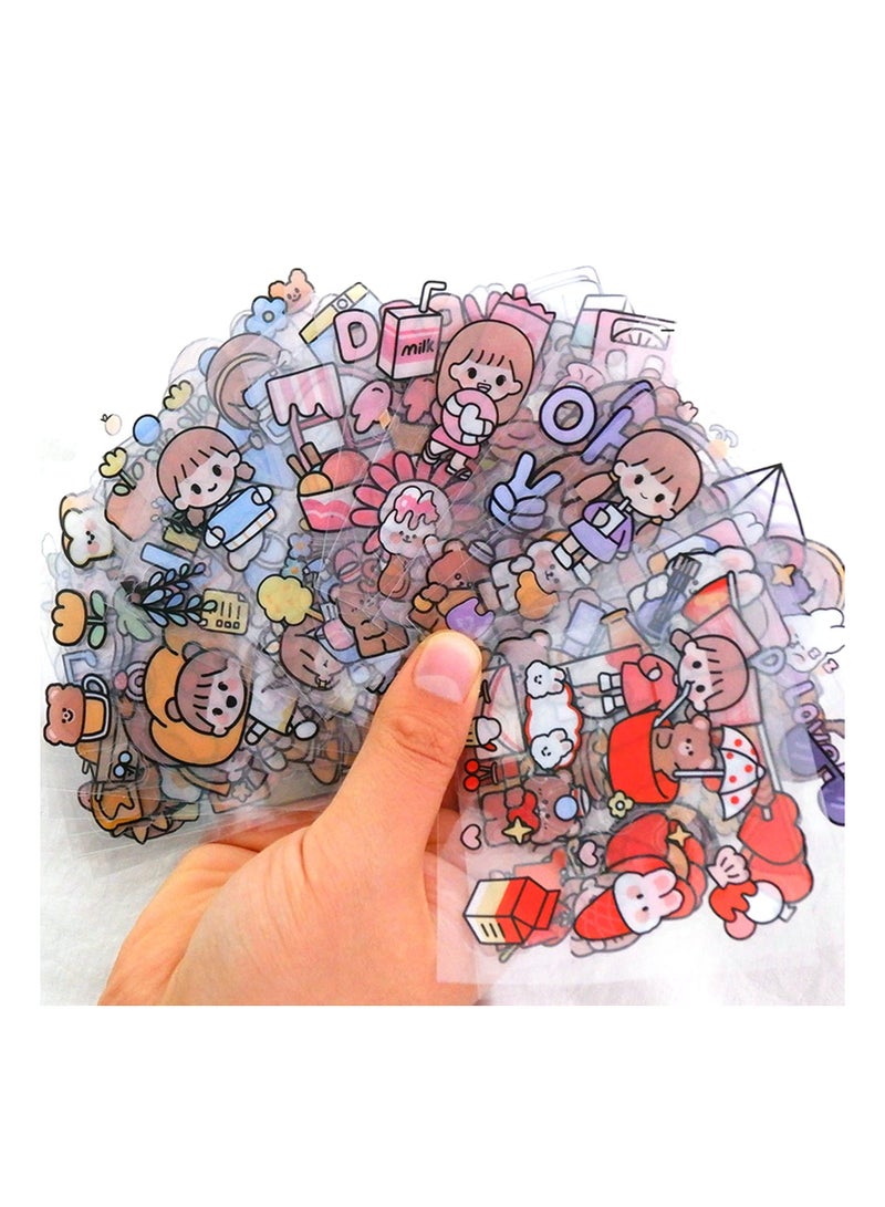 SOLARAE Stickers Set, 800Pcs/100 Sheets Cute Colorful Vinyl Adhesive Decorative Stickers for Scrapbook, Laptop, Phone, Journal, Water Bottle Sticker for Teens Girls Kids, Gift Package - Image 5