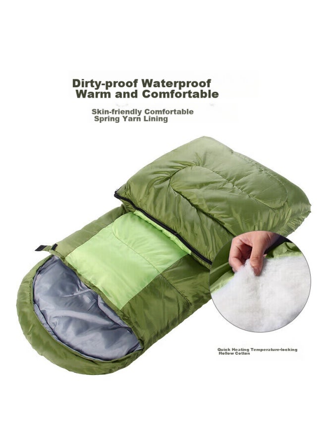 Beijilang Sleeping Bag For Adults, Outdoor Travel, Winter And All Seasons, Warm Camping, Single Person, Dirt-proof Cotton Sleeping Bag, 1.8kg, Army Green - Image 4