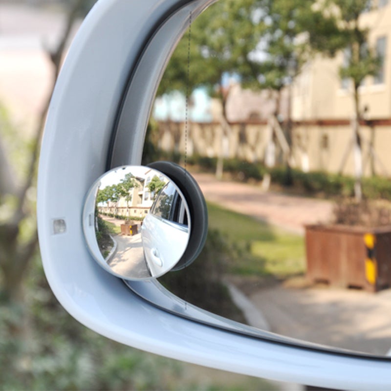 Boreless Style Wide-Angle Car Rearview Blind Spot Mirror – 360 Degree Auxiliary Round Mirror - Image 5
