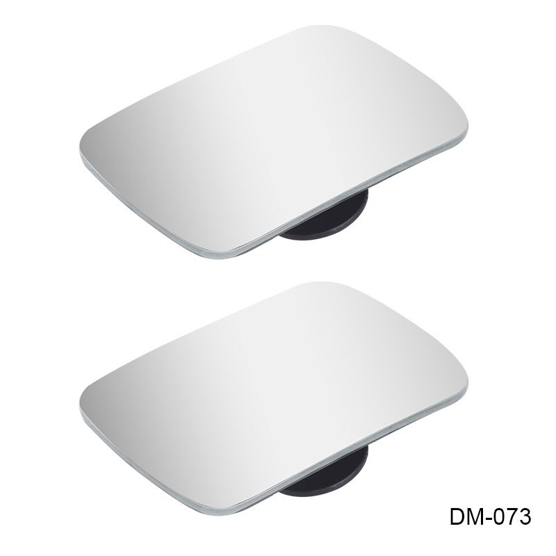 Boreless Style Wide-Angle Car Rearview Blind Spot Mirror – 360 Degree Auxiliary Round Mirror - Image 1