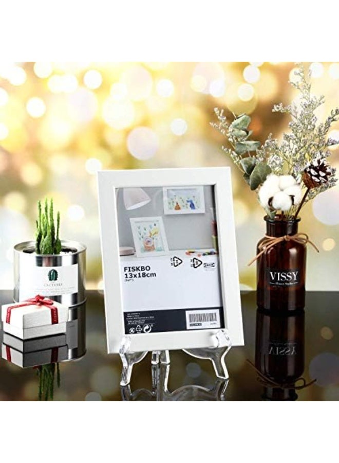 Acrylic Easels or Stands/Plate Holders to Display Pictures or Other Items (Clear 6 Pieces, 7 Inches) - Image 4
