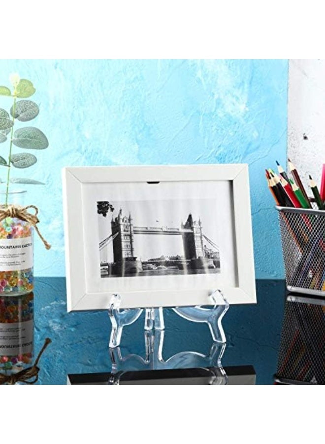 Acrylic Easels or Stands/Plate Holders to Display Pictures or Other Items (Clear 6 Pieces, 7 Inches) - Image 5