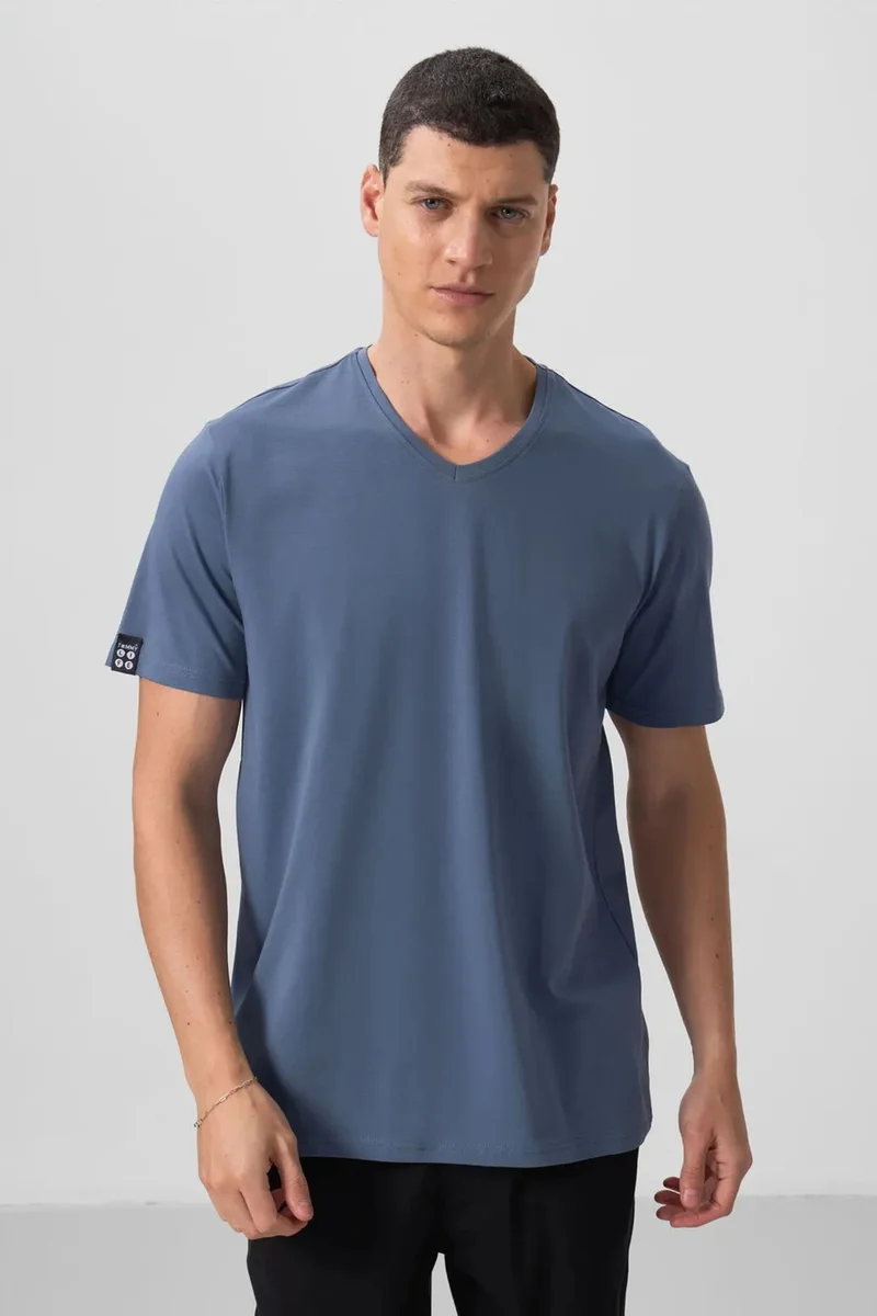 تومي لايف TOMMY Men's V-Neck Short Sleeve T-Shirt