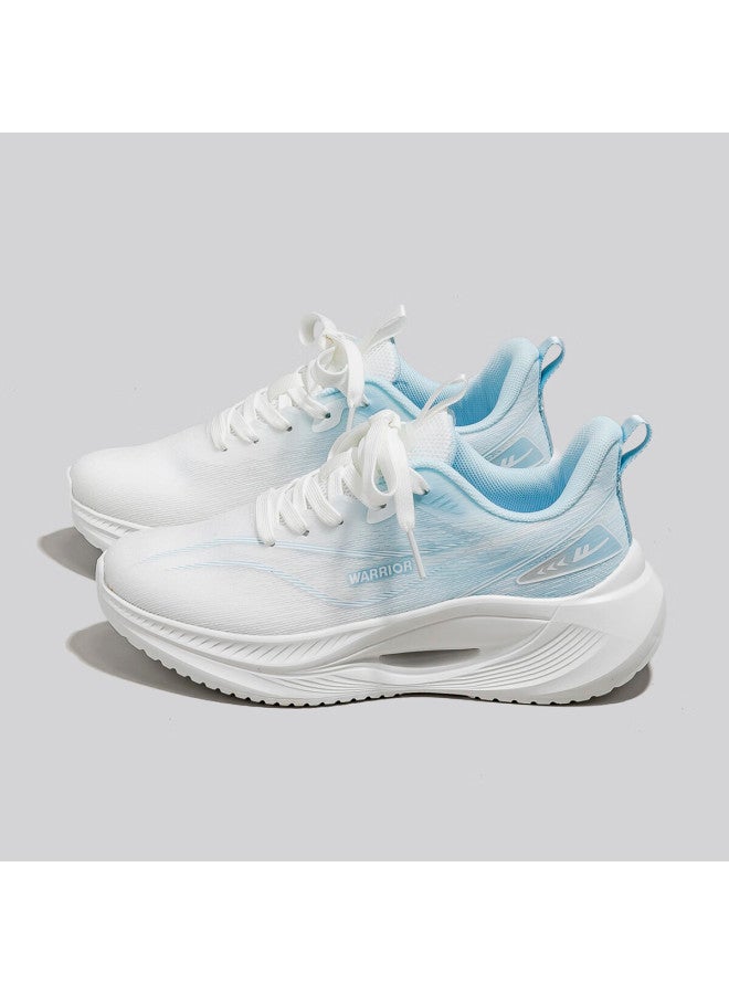Pull Back Huili Official Women's Casual Sports Running Shoes, Summer Breathable Mesh Shoes For Women Wxy4812 White Blue 35 - Image 5