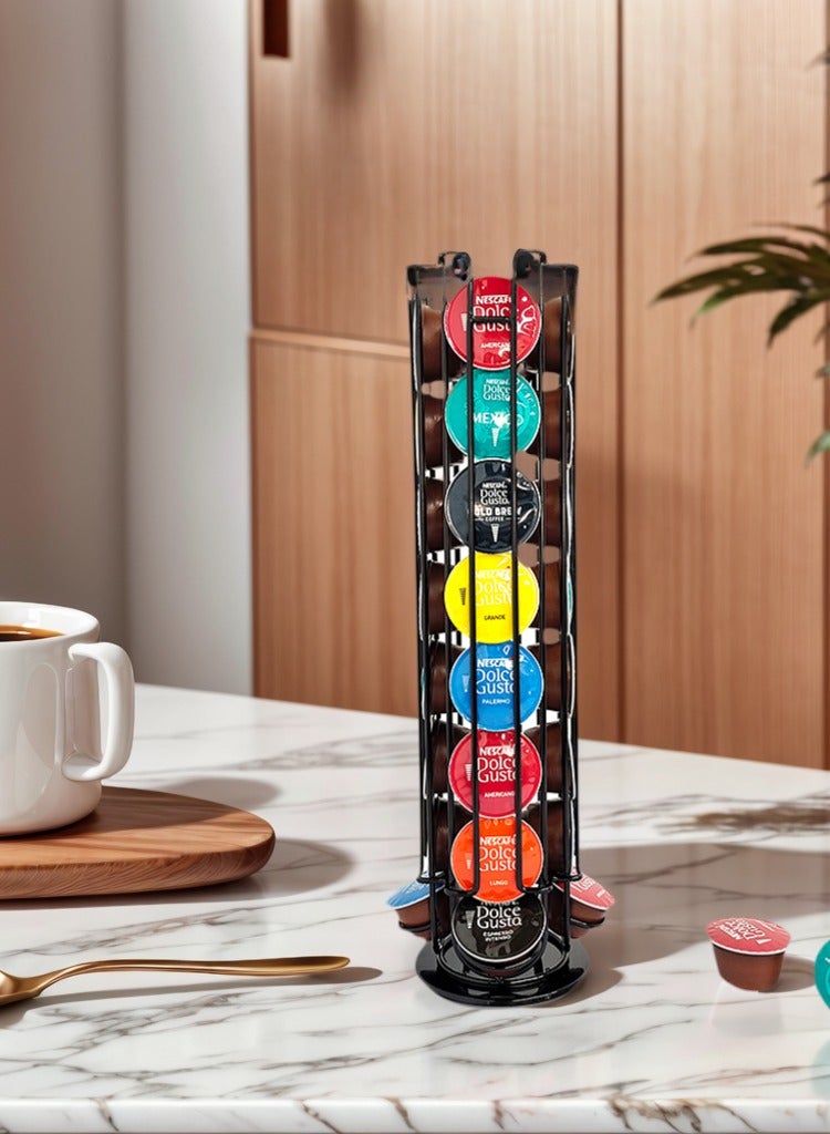 360-Degrees Carousel   Coffee Pod Holder compatible with 32 Dolce Gusto coffee pods  - Image 3