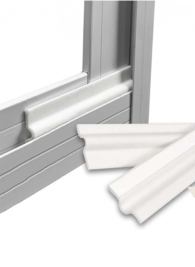 Generic - Draft Stopper Sweep, Door Weatherproofing Stripping, Window Seal Strip Self-adhisive Soundproof Cuttable Weather Length 2M White - Image 1