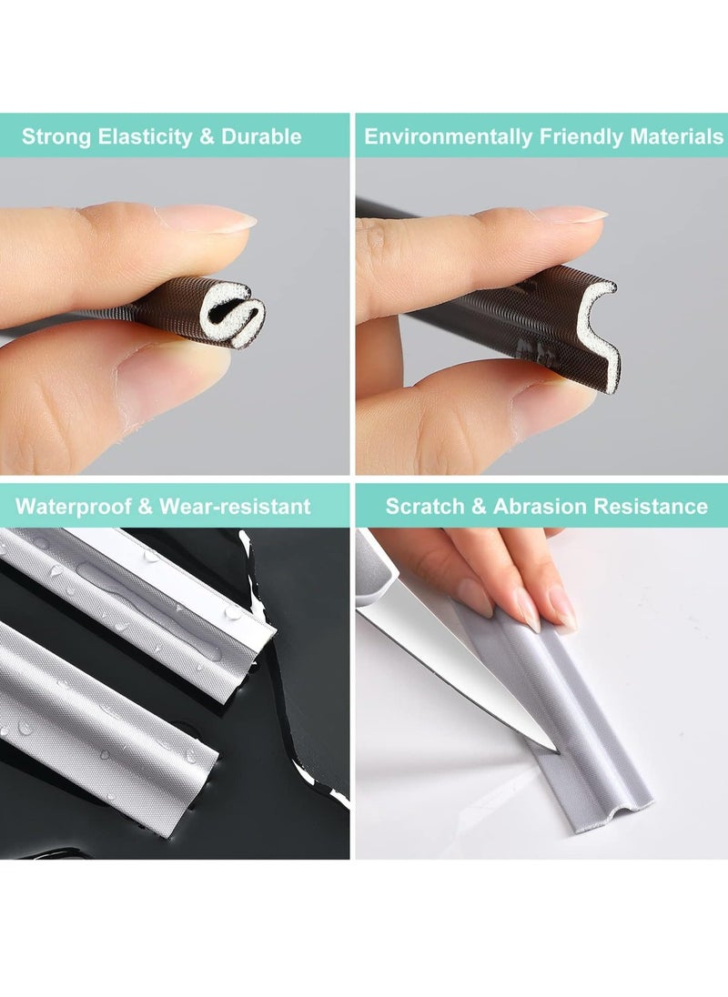 Generic - Draft Stopper Sweep, Door Weatherproofing Stripping, Window Seal Strip Self-adhisive Soundproof Cuttable Weather Length 2M White - Image 1
