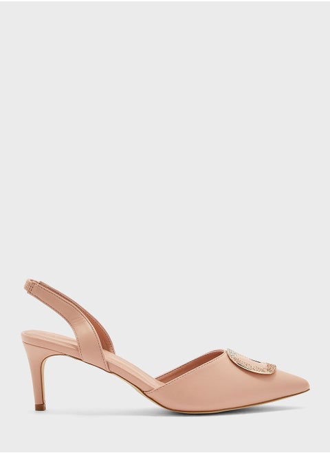 Pointed Toe Ankle Strap Sandals