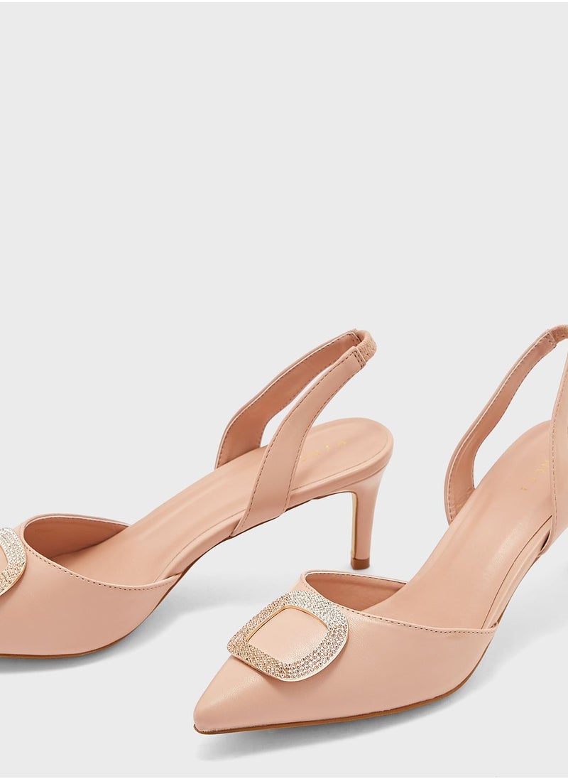 Vincci - Pointed Toe Ankle Strap Sandals - Image 1