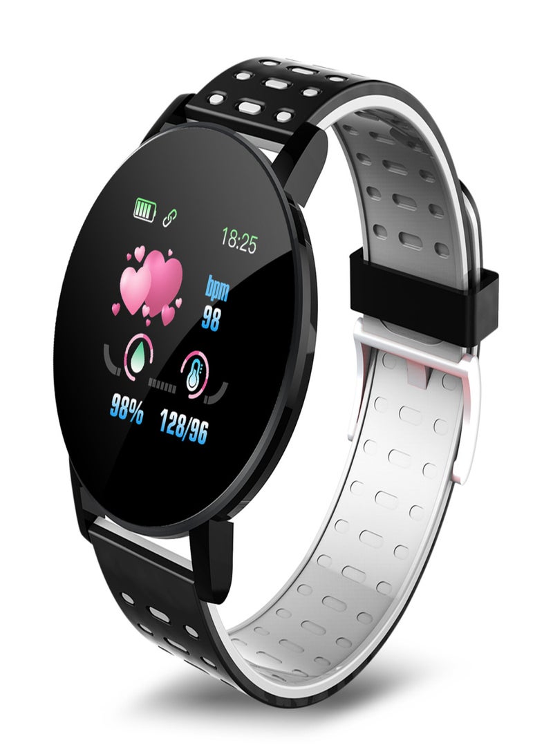 119plus 1.3in Intelligent Watches Heart Rate Monitoring Watch Sports Watches Wristband Waterproof Smartwatch  - Image 1