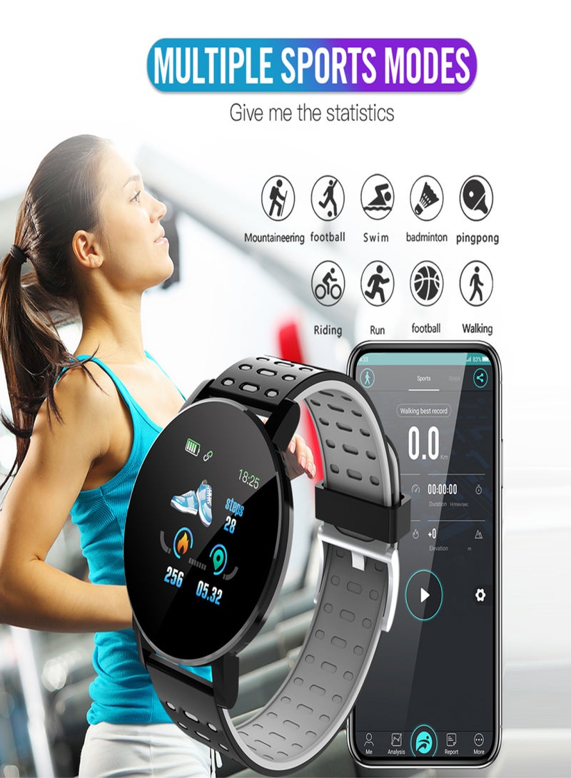 119plus 1.3in Intelligent Watches Heart Rate Monitoring Watch Sports Watches Wristband Waterproof Smartwatch  - Image 5
