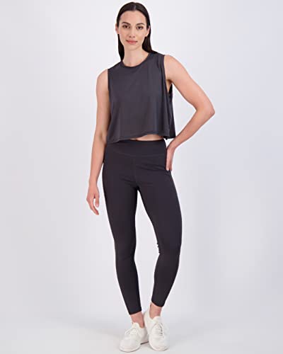 REALESSENTIALS Real Essentials 5 Pack: Women's Dry Fit Crop Summer Tank Top - Gym Yoga Workout Sports Tee (Available in Plus Size) Set 10, L - Image 5