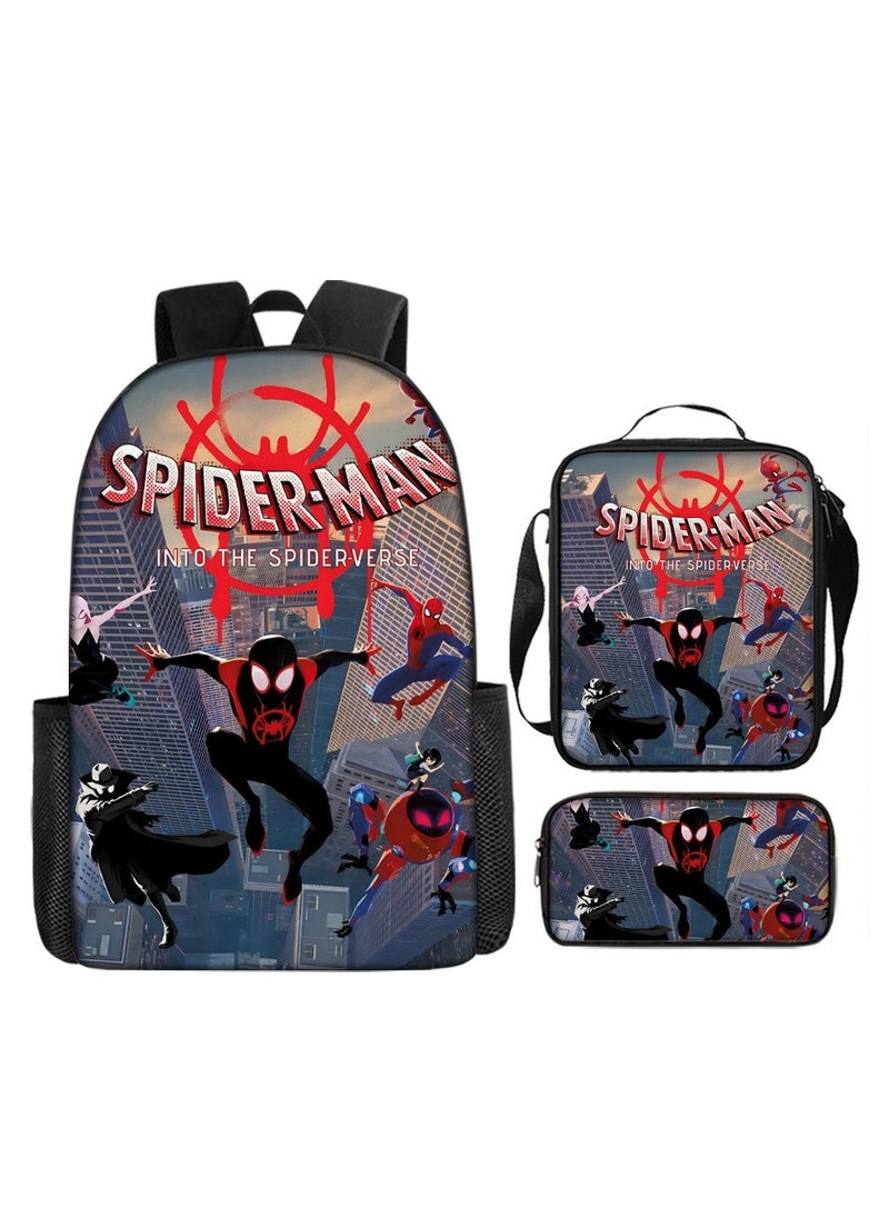 Spider-Man Spider-Man Student Backpack Three-Piece Set 29*16*42cm 