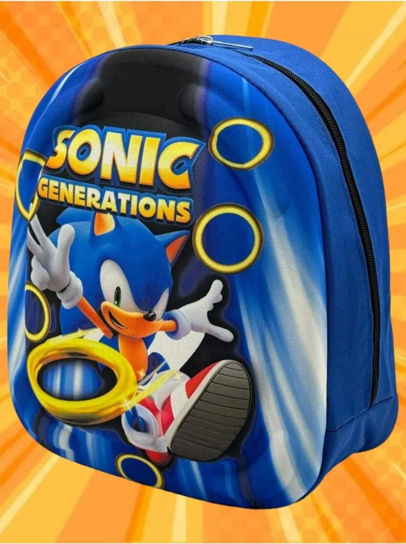 Tezzgelsin Kindergarten Children's Backpack Hedgehog Sonic Character 3 6 Years Old 5D Embossed Eva Fabric School Bag
