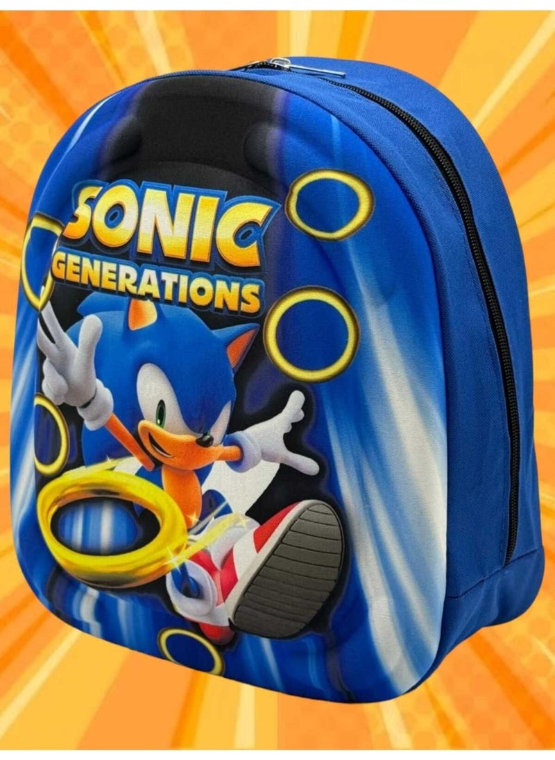 Tezzgelsin - Kindergarten Children's Backpack Hedgehog Sonic Character 3 6 Years Old 5D Embossed Eva Fabric School Bag - Image 1