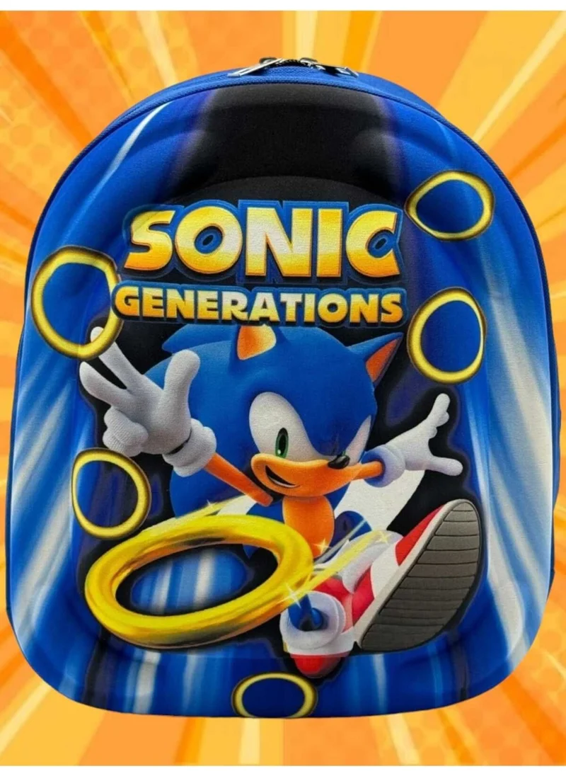 Tezzgelsin Kindergarten Children's Backpack Hedgehog Sonic Character 3 6 Years Old 5D Embossed Eva Fabric School Bag